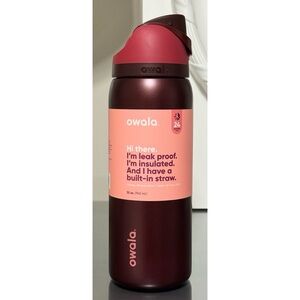 Owala 32oz FreeSip Water‎ Bottle, BLACK CHERRY